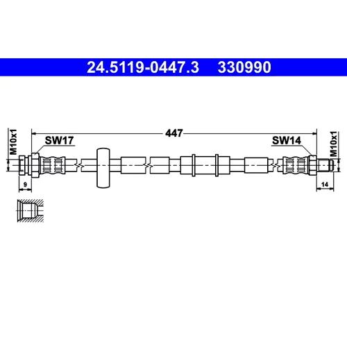 Brzdová hadica ATE 24.5119-0447.3