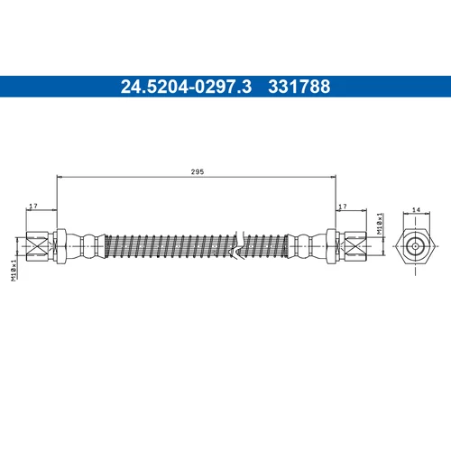 Brzdová hadica ATE 24.5204-0297.3