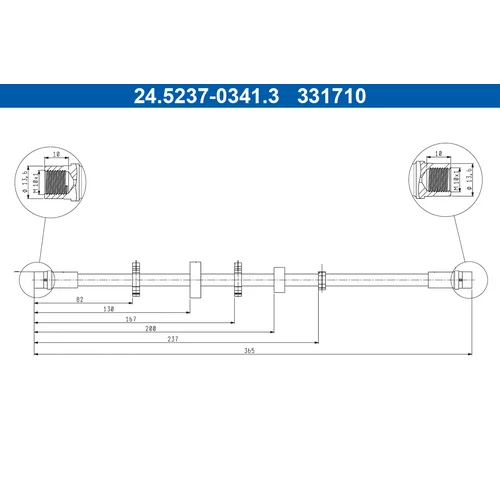 Brzdová hadica ATE 24.5237-0341.3