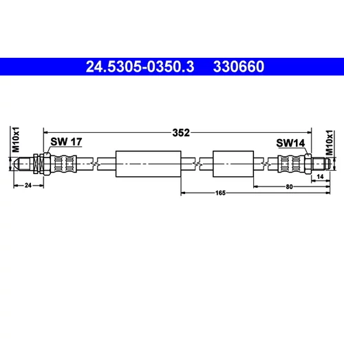 Brzdová hadica ATE 24.5305-0350.3