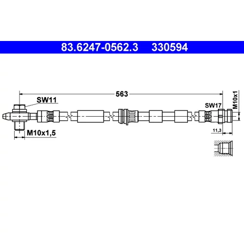 Brzdová hadica ATE 83.6247-0562.3