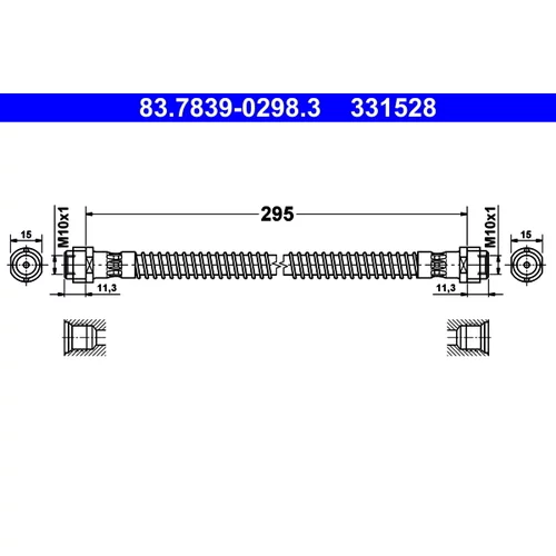 Brzdová hadica ATE 83.7839-0298.3