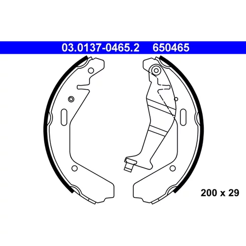 Sada brzdových čeľustí ATE 03.0137-0465.2