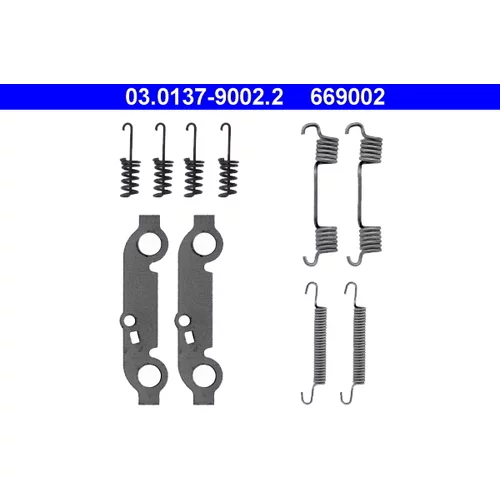 Sada príslušenstva čeľustí parkovacej brzdy ATE 03.0137-9002.2