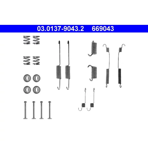 Sada príslušenstva brzdovej čeľuste ATE 03.0137-9043.2