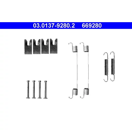 Sada príslušenstva brzdovej čeľuste ATE 03.0137-9280.2