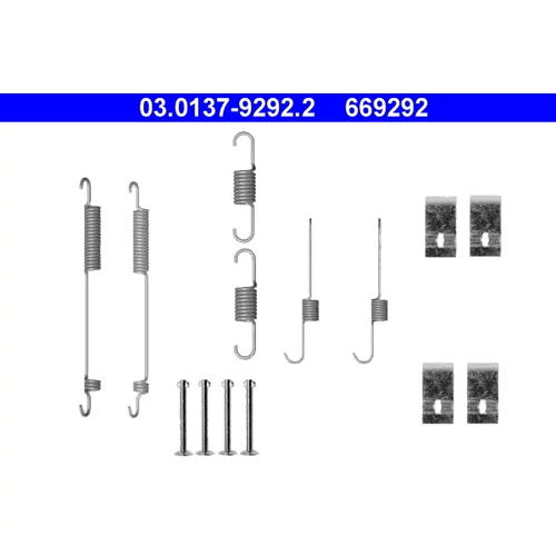 Sada príslušenstva brzdovej čeľuste ATE 03.0137-9292.2