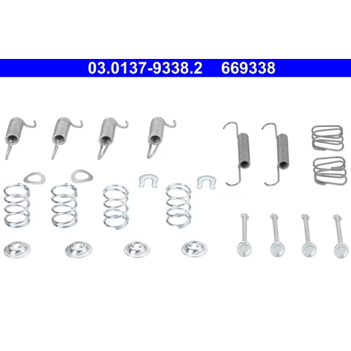 Sada príslušenstva čeľustí parkovacej brzdy ATE 03.0137-9338.2 - obr. 1