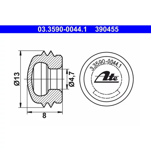 Uzatvárací/ochranný kryt ATE 03.3590-0044.1