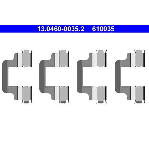 Sada príslušenstva obloženia kotúčovej brzdy ATE 13.0460-0035.2