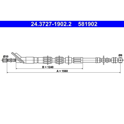 Ťažné lanko parkovacej brzdy ATE 24.3727-1902.2