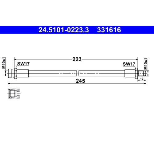 Brzdová hadica ATE 24.5101-0223.3