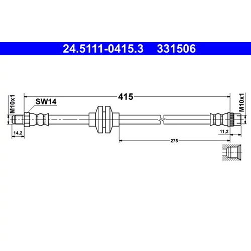 Brzdová hadica ATE 24.5111-0415.3