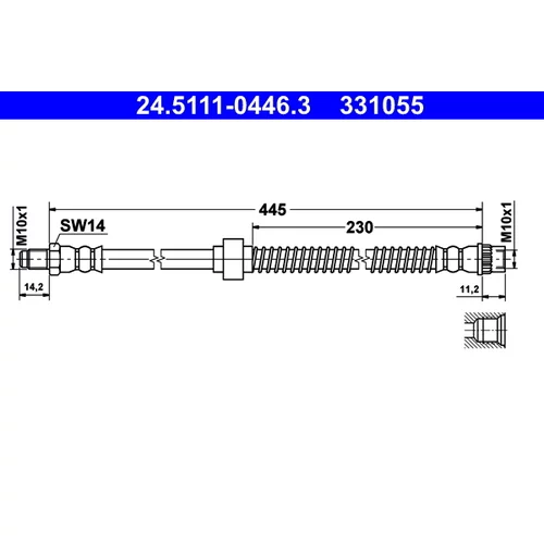 Brzdová hadica ATE 24.5111-0446.3