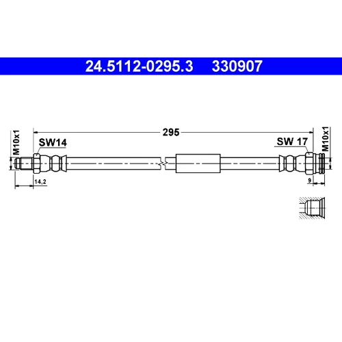 Brzdová hadica ATE 24.5112-0295.3