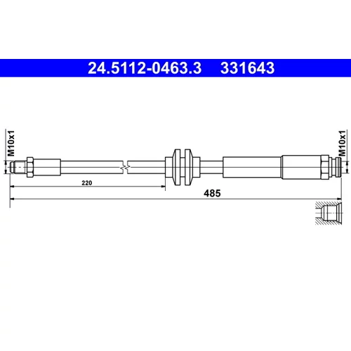 Brzdová hadica ATE 24.5112-0463.3