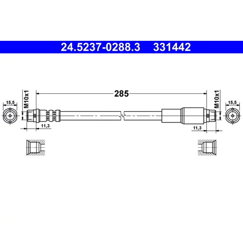 Brzdová hadica ATE 24.5237-0288.3