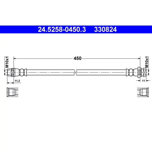 Brzdová hadica ATE 24.5258-0450.3