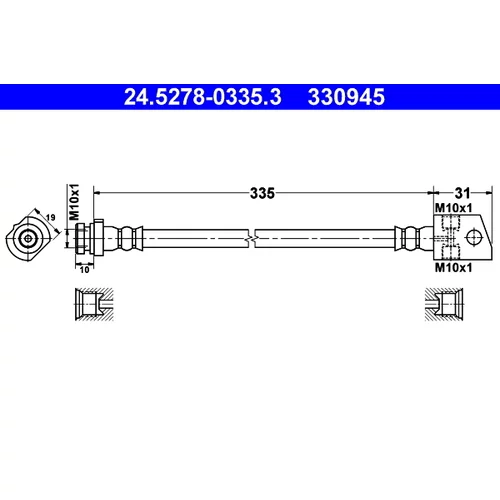 Brzdová hadica ATE 24.5278-0335.3