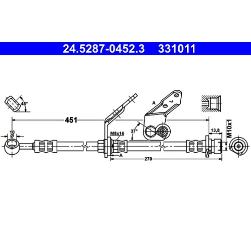 Brzdová hadica ATE 24.5287-0452.3