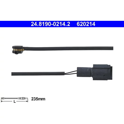 Výstražný kontakt opotrebenia brzdového obloženia ATE 24.8190-0214.2