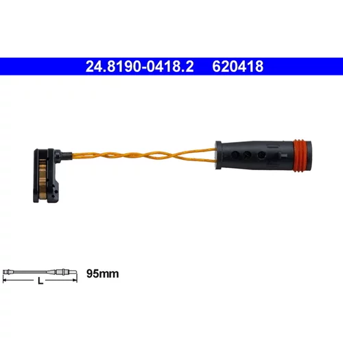 Výstražný kontakt opotrebenia brzdového obloženia ATE 24.8190-0418.2