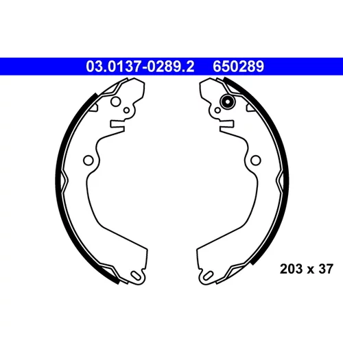 Sada brzdových čeľustí ATE 03.0137-0289.2