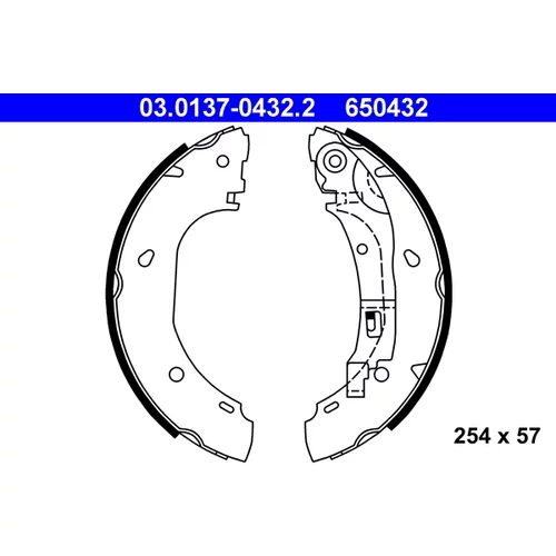 Sada brzdových čeľustí ATE 03.0137-0432.2