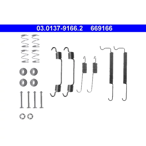 Sada príslušenstva brzdovej čeľuste 03.0137-9166.2 /ATE/