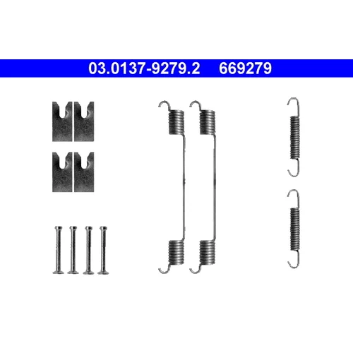 Sada príslušenstva brzdovej čeľuste ATE 03.0137-9279.2