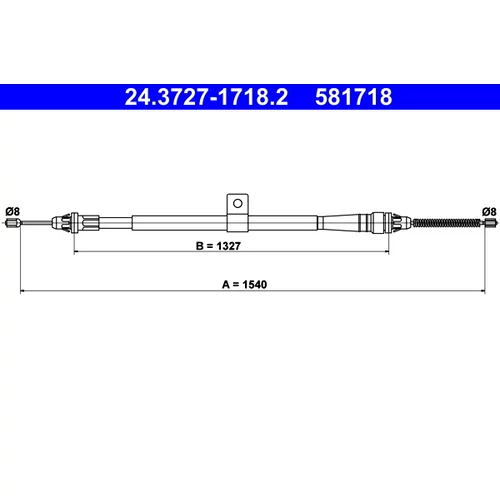 Ťažné lanko parkovacej brzdy ATE 24.3727-1718.2