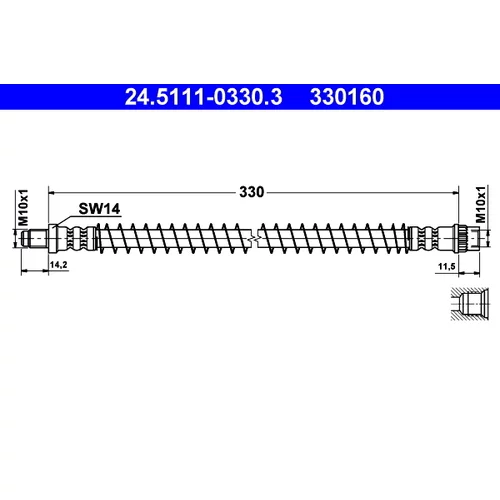 Brzdová hadica ATE 24.5111-0330.3