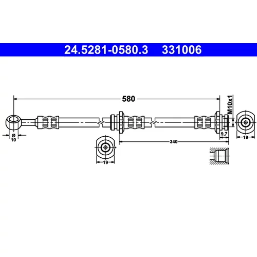 Brzdová hadica ATE 24.5281-0580.3