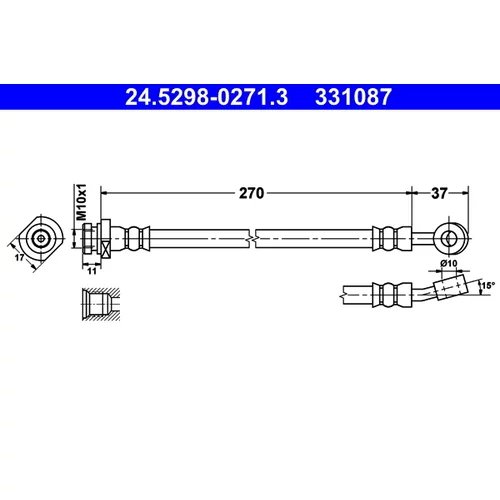Brzdová hadica ATE 24.5298-0271.3