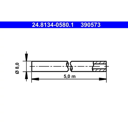 Brzdové vedenie ATE 24.8134-0580.1