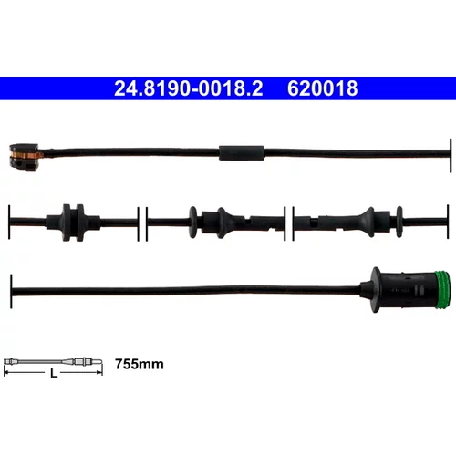 Výstražný kontakt opotrebenia brzdového obloženia ATE 24.8190-0018.2