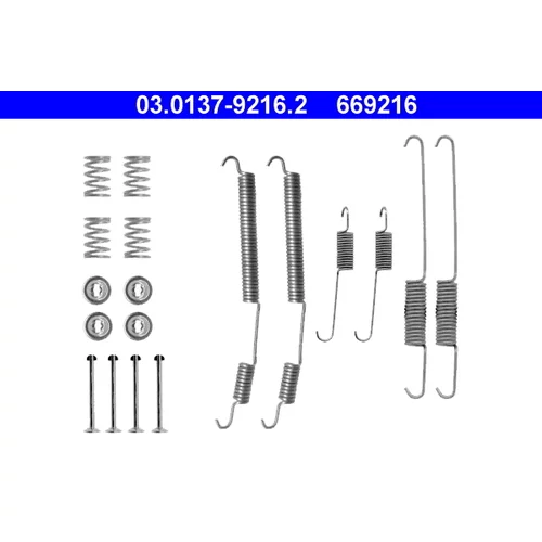 Sada príslušenstva brzdovej čeľuste ATE 03.0137-9216.2