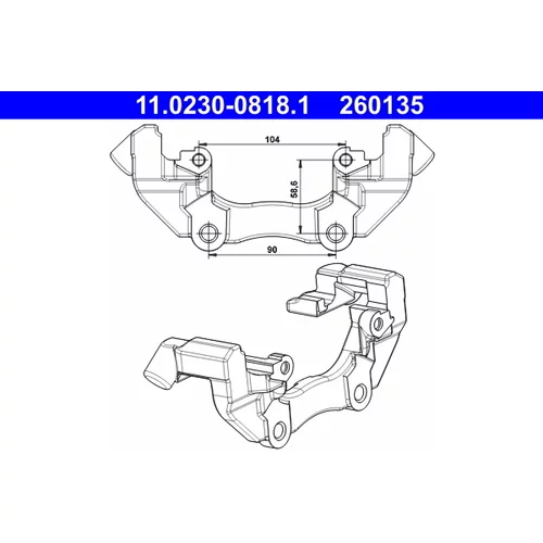 Držiak brzdového strmeňa ATE 11.0230-0818.1