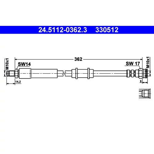 Brzdová hadica ATE 24.5112-0362.3