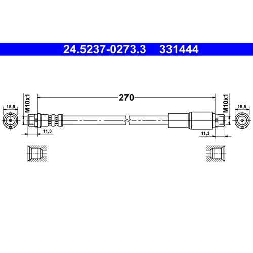 Brzdová hadica ATE 24.5237-0273.3