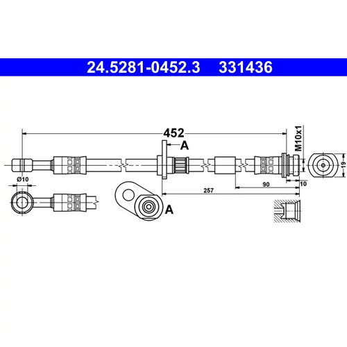 Brzdová hadica ATE 24.5281-0452.3