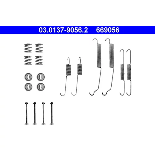 Sada príslušenstva brzdovej čeľuste ATE 03.0137-9056.2