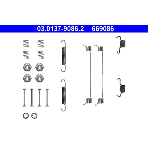 Sada príslušenstva brzdovej čeľuste ATE 03.0137-9086.2