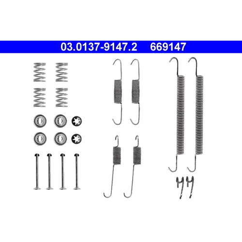 Sada príslušenstva brzdovej čeľuste ATE 03.0137-9147.2