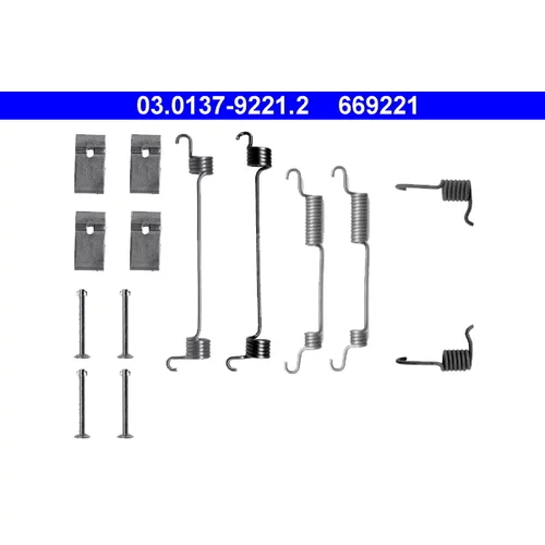 Sada príslušenstva brzdovej čeľuste ATE 03.0137-9221.2