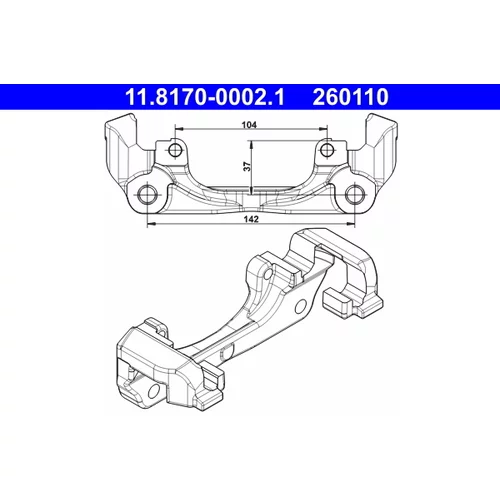 Držiak brzdového strmeňa ATE 11.8170-0002.1