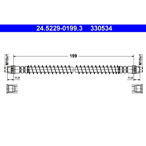 Brzdová hadica ATE 24.5229-0199.3