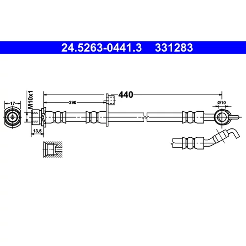 Brzdová hadica ATE 24.5263-0441.3