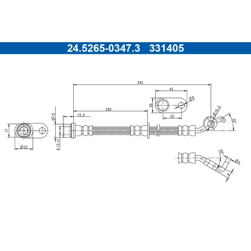 Brzdová hadica ATE 24.5265-0347.3