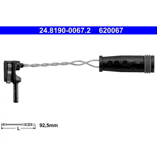 Výstražný kontakt opotrebenia brzdového obloženia ATE 24.8190-0067.2